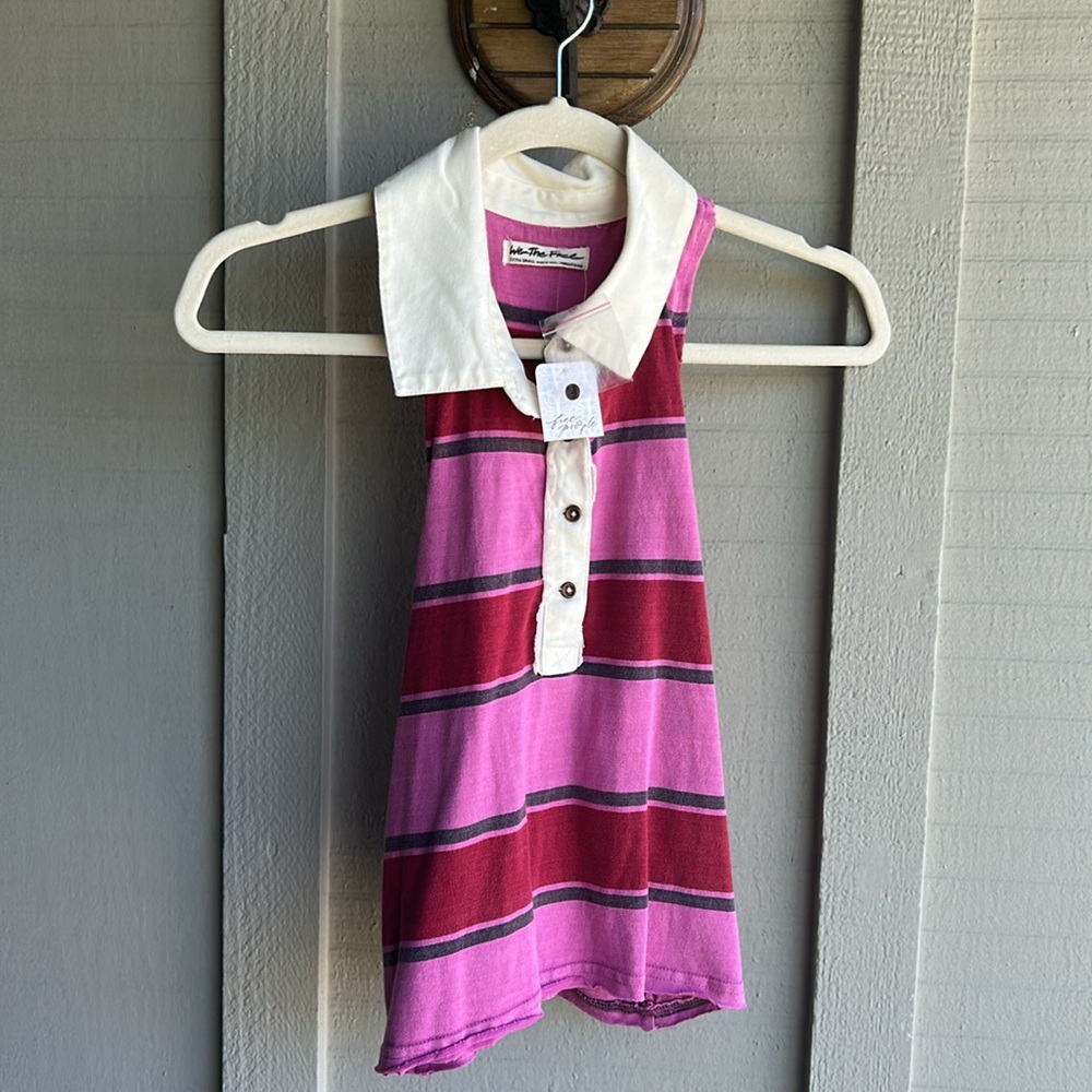 NWT We The Free Walking On Sunshine Racer Back Tee in Plumb Combo - Picture 11 of 12